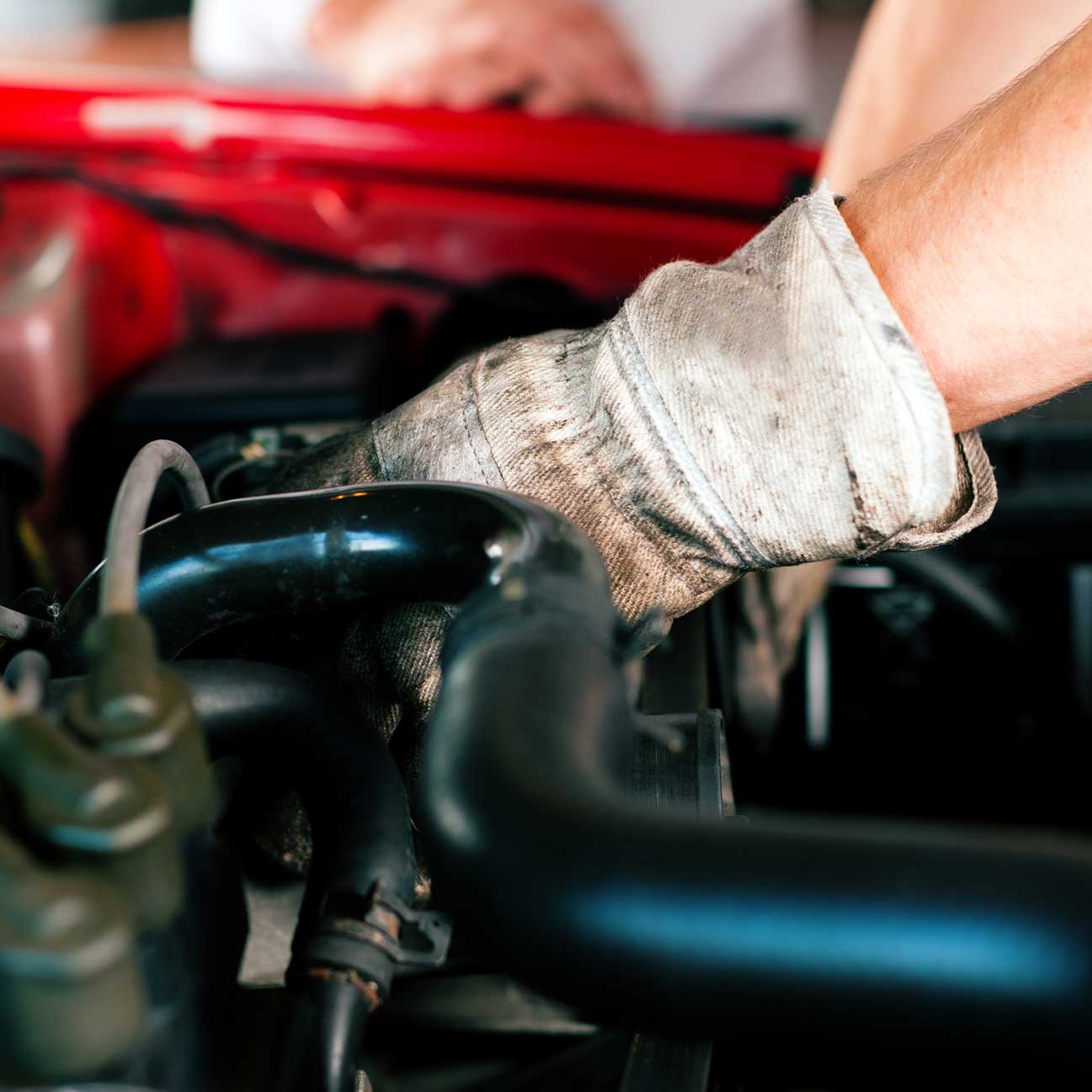 MRC Garage Services mechanic working at car detail